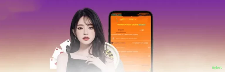 Imagem promocional do login da 9gbet